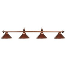 RAM Game Room PR78 CN 78 in. 4 Light Fixture Billiard Light - Chestnut