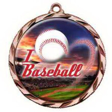 Simba EXPRESS-022C 1.18 in. Vibraprint Insert Medal with Coin Edge, Gold