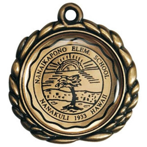 Simba Simba EXPRESS-032A 2.5 in. Vibraprint Insert Medal, Gold