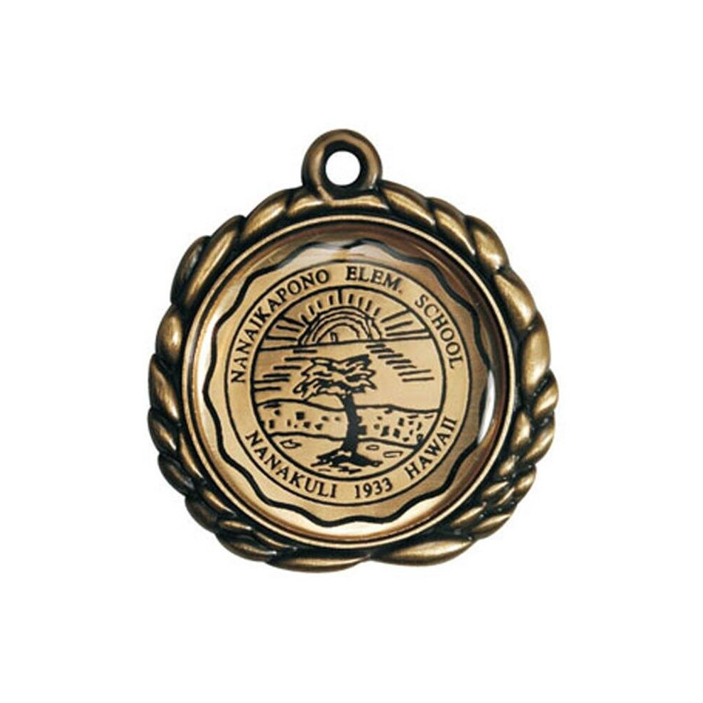 Simba EXPRESS-032A 2.5 in. Vibraprint Insert Medal, Gold