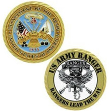 Simba EXPRESS-DSCM12 1.75 in. Custom Texture Tone Air Force Double Sided Coin