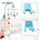 Μωρό μουσικό κρεβατάκι κρεβάτι Bell Cot Mobile Stars Dreams Light Nusery 6