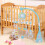 Μωρό μουσικό κρεβατάκι κρεβάτι Bell Cot Mobile Stars Dreams Light Nusery 7