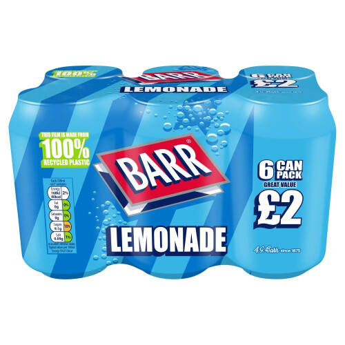 Barr Barr Lemonade Cans 330ml (Pack of 24) 1