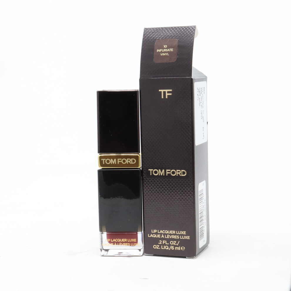 (10 Infuriate Vinyl) Tom Ford Lip Lacquer Luxe  0.2oz/6ml New With Box