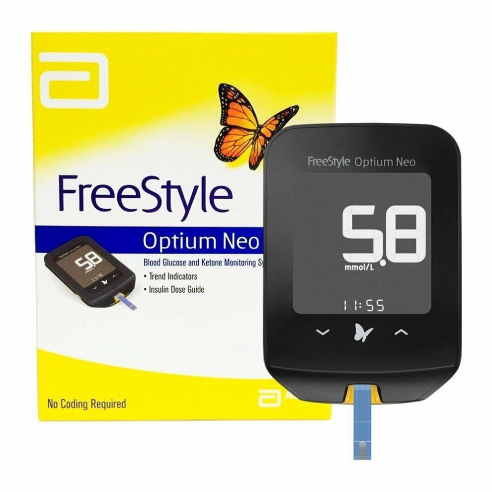 Abbott Optium Neo Blood Glucose&Ketone Monitor Reader Freestyle System