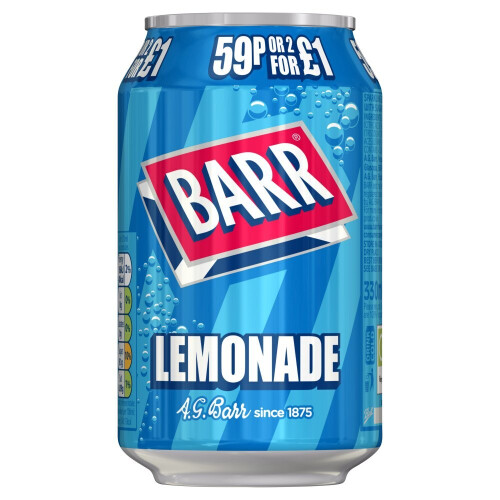 Barr Barr Lemonade 330ml (Pack of 24) 2