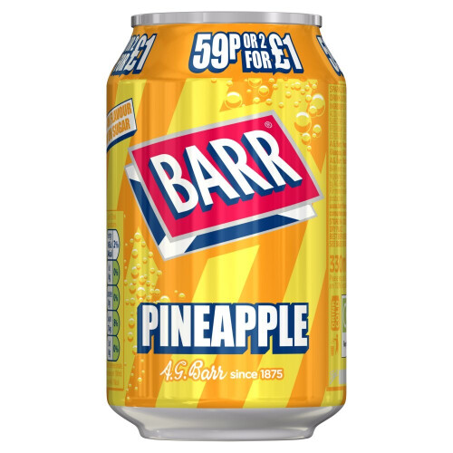 Barr Barr Pineapple 330ml (Pack of 24) 2