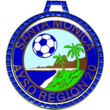 Simba EXPRESS-042A 2.25 in. Vibraprint Blue Gem Insert Medal, Gold