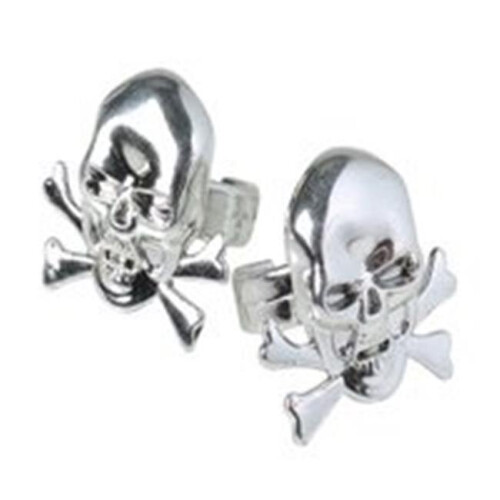 US Toy JA672 Metallic Skull Rings