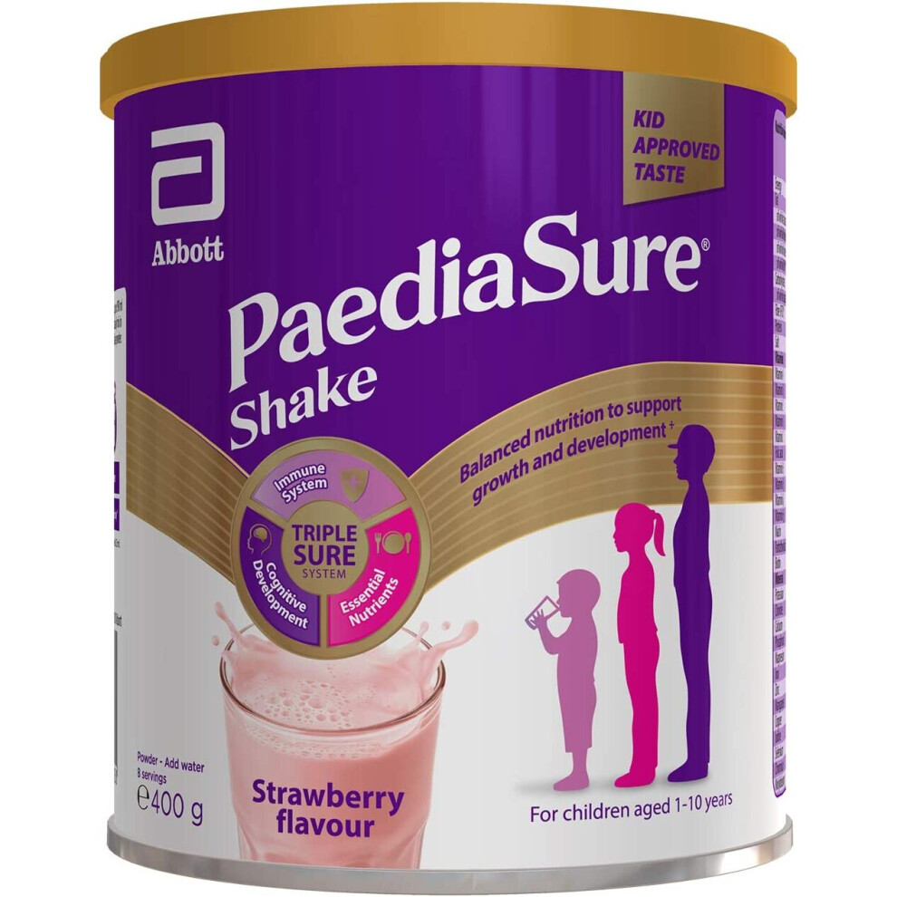 PaediaSure Shake Balanced Nutritional Supplement Drink, Multivitamin for Kids with Protein, Carbohydrates, Essential Fatty Acids and Minerals