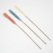 Artificial Pampas Grass Set of 3 Multi-Coloured, 78cm