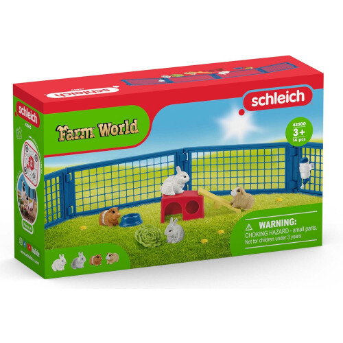 Schleich Farm World Rabbit and Guinea Pig Hutch