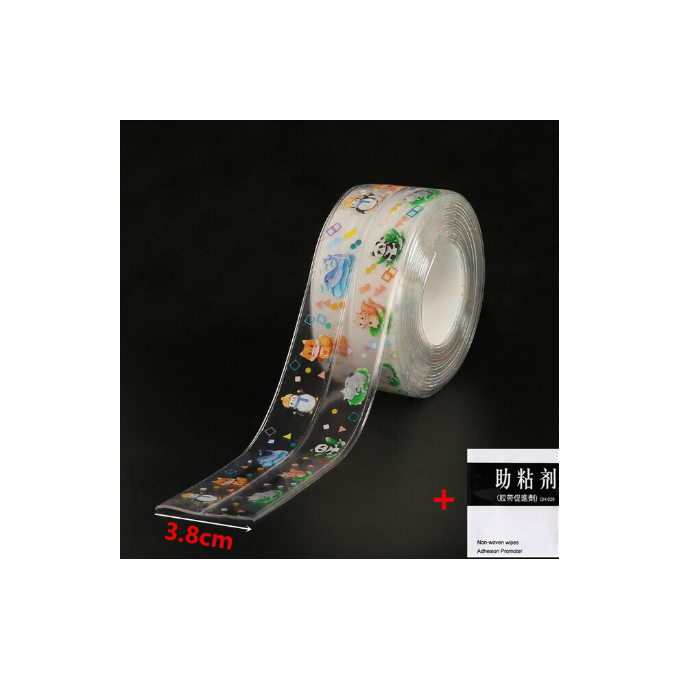 (Transparent-animal) Bathroom Kitchen Accessories Shower Bath Sealing Strip Tape Caulk Strip Self Adhesive Waterproof Wall Sticker Sink Edge Tape-image-OPC-PBCM5FT-NEW