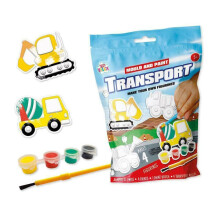 Mould & Paint Transport Vehicles Plaster Of Paris Craft Pack