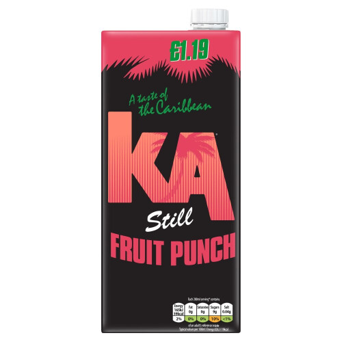 KA Still Fruit Punch 1 Litre (Pack of 12) 1