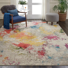 (Small 119x180cm) Celestial Modern Abstarct Rugs CES12 IVMTC by Nourison