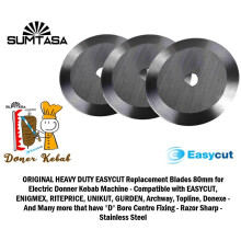 3X Genuine Easycut Enigmex 80Mm Stainless Steel Doner Kebab Machine Slicer Blade