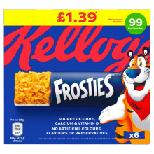 Kellogg's Frosties Cereal Bars (6 x 25g) 150g (Pack of 14)