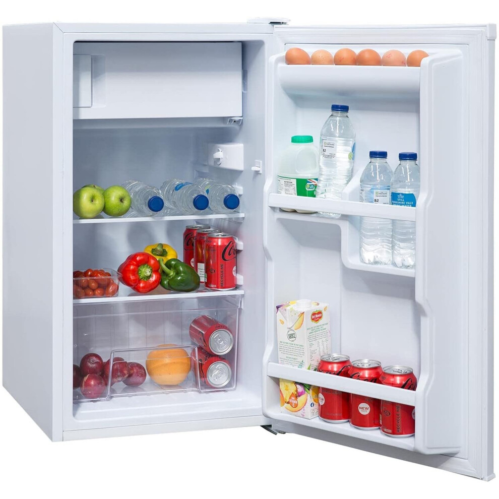 Sia Lfiwh 48Cm Freestanding Under Counter Fridge With 3* Ice Box White