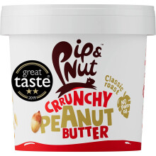 Pip & Nut - Crunchy Peanut Butter (1kg) | Natural Nut Butter, No Palm Oil, No Added Sugar, High in Unsaturated Fats, Gluten Free, Vegan, Dairy Free