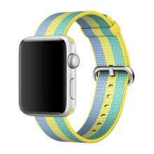 Apple Woven Nylon Watch Strap with Buckle 41mm / 38mm - Pollen Yellow