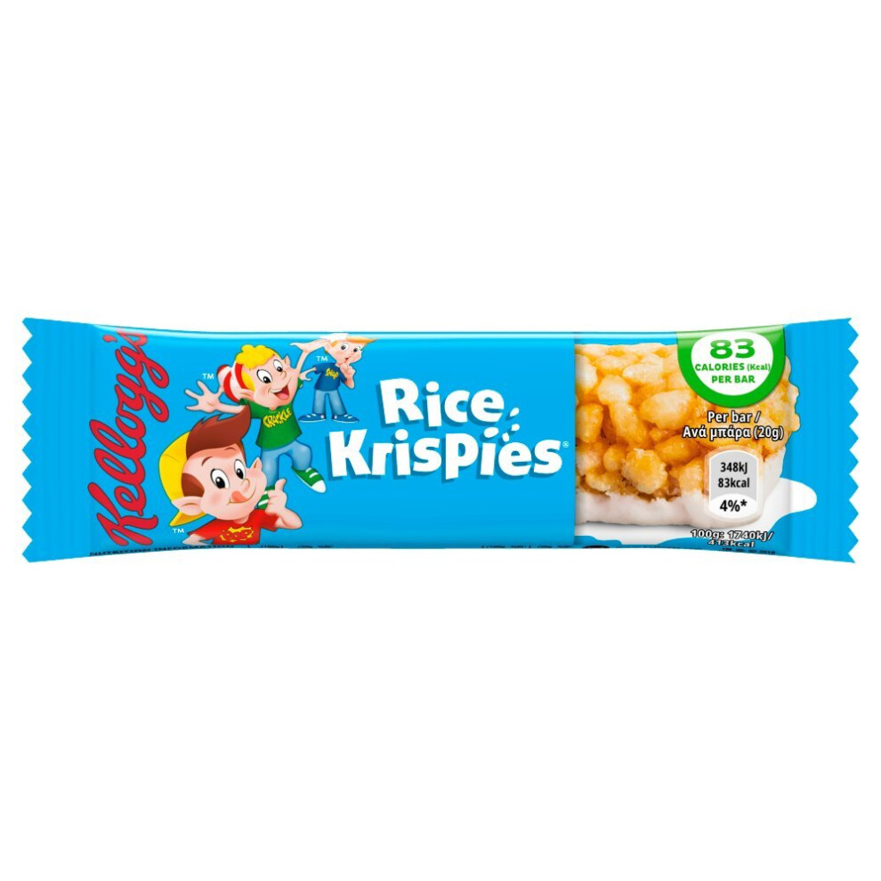 Kelloggs Kellogg's Rice Krispies Cereal Bars 20G Straight Case (Pack Of 25)