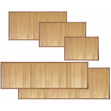 (Bamboo Mat (24 x 48)) Bamboo Wood Floor Mat Rug Carpet For Home Bathroom Living room Indoors Outdoors