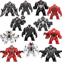 12PCS Avengers Venom Collection Mini Large figure Building Blocks Kids Toys Fit Lego
