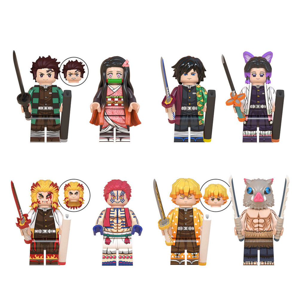 (Style A) 8pcs animation series suitable  children's toys and gifts Minifigures fit lego