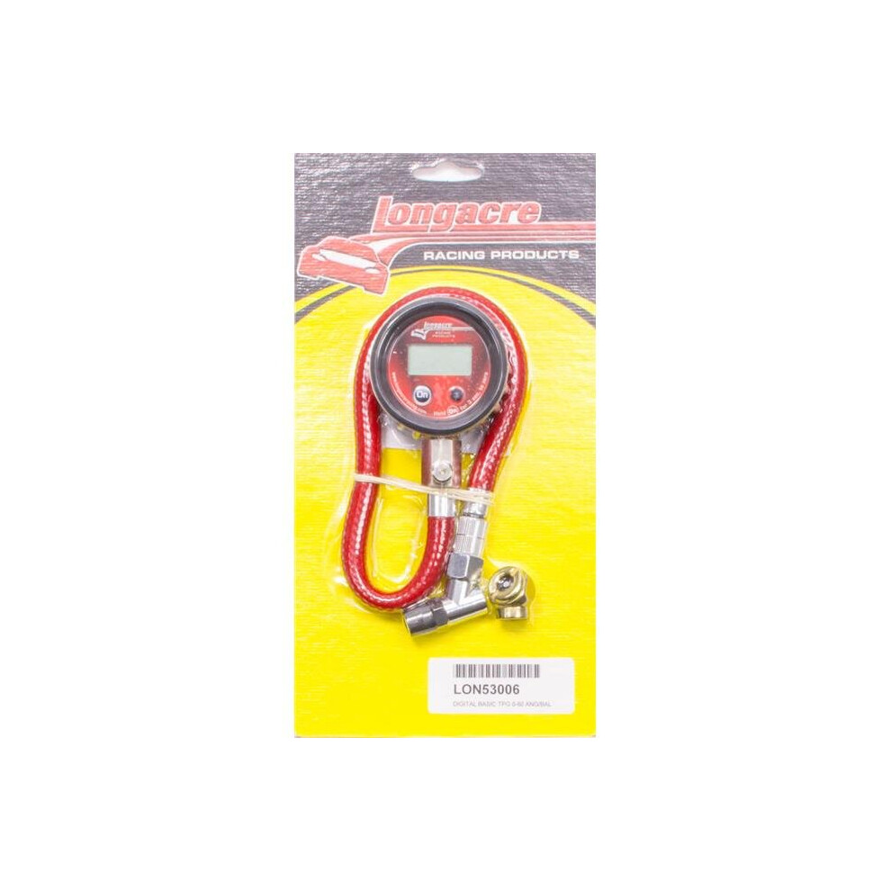 Longacre Racing 52-53006 Tire Gauge Digital 0-60 Psi Basic 724086373727