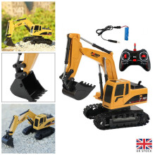 Remote Control Excavator RC Tractor Bulldozer Crawler Truck Toy Digger Car