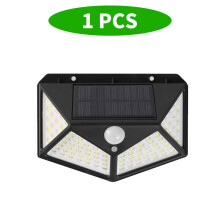( 100 LED - 1PCS) Solar Power PIR Motion Sensor Wall Lights 100 LED Outdoor Garden Security