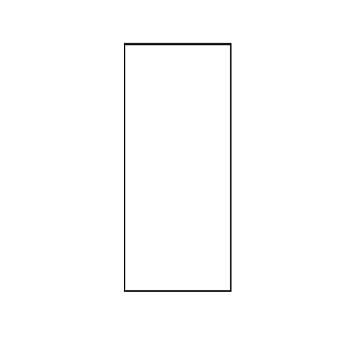 Living And Home (Black) Modern Slim Frame Full Length Wall Mirror 2