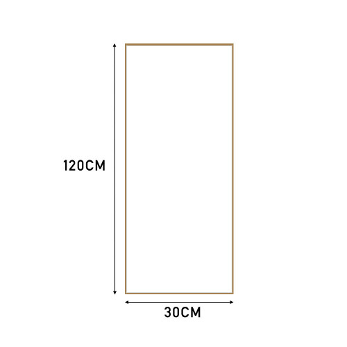 Living And Home (Rose Gold) Modern Slim Frame Full Length Wall Mirror 1