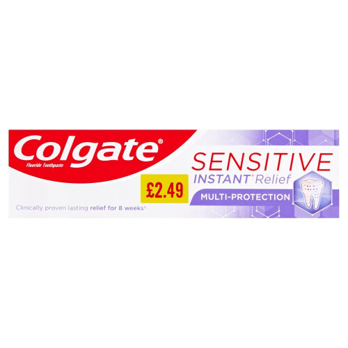 Colgate Sensitive Instant Relief Toothpaste 75ml (Pack of 6)