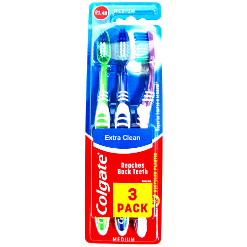 Colgate Colgate Tooth Brush Extra Clean 3pk (Pack of 6) 1