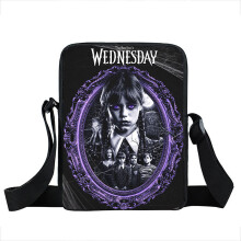 (Mirror) Wednesday Addams Crossbody Shoulder Bag Waterproof Student School Gift Travel