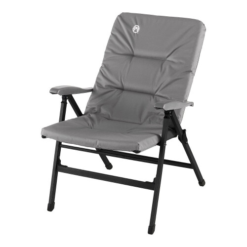 Coleman Coleman 8 Position Padded Recliner Chair - Grey 2