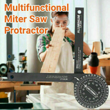 360° Aluminum Angle Finder Miter Saw Protractor Woodworking Measuring