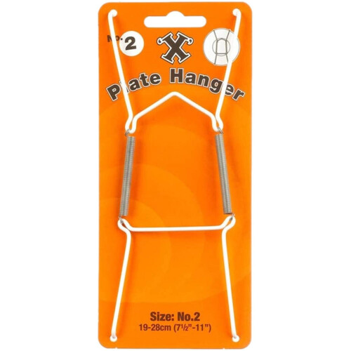 X Hooks No. 2 Wall Plate Hanger Medium 19-28cm