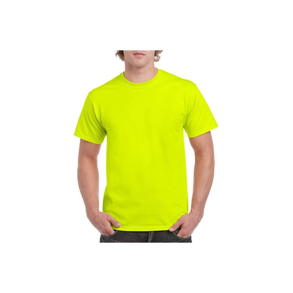 Gildan 2337610 Heavy Cotton Safety Green Adult T-Shirt, 5X - Case of 12