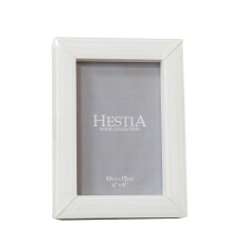 Bevelled White Glass Photo Frame Minimalist Contemporary Home Decor 4" x 6"