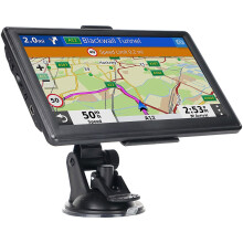(7 Inch) Sat Nav, 5"/7" capacitive touchscreen, Sat Navs for Car/Truck/Lorries/HGV/Motorhomes/LGV, Postcodes & POI, Speed Cam Alerts, Lane Assist