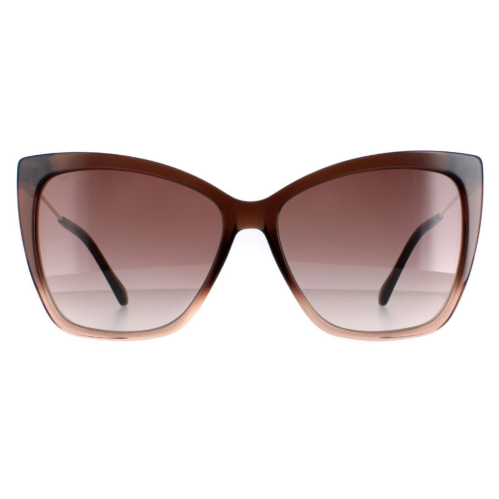 Jimmy Choo Sunglasses Seba/S 0My/Ha Brown Shaded Beige Brown Gradient Cream,Brown