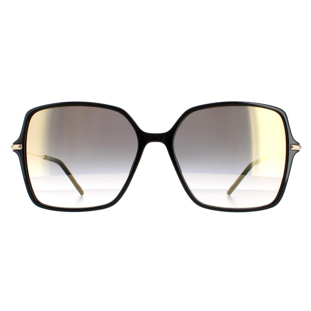 Hugo Boss Sunglasses BOSS 1271/S 807 FQ Black Grey Gradient Gold Mirror