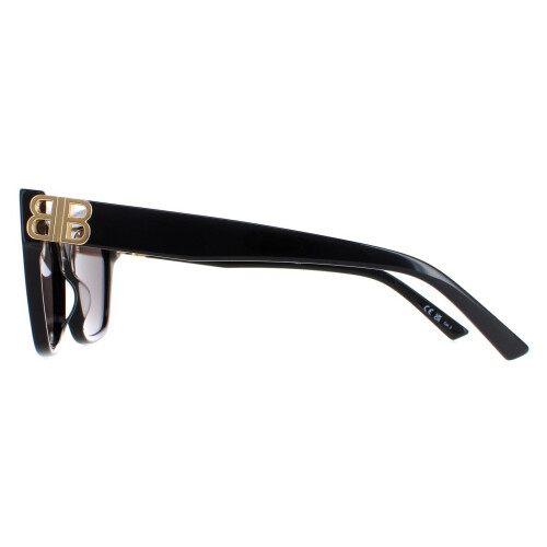 Balenciaga Balenciaga - BB0132S 001 Grau & Schwarz Sonnenbrille 2