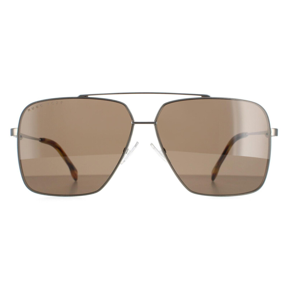 Hugo Boss Sunglasses Boss 1325/S 6C5 70 Horn Ruthenium Brown