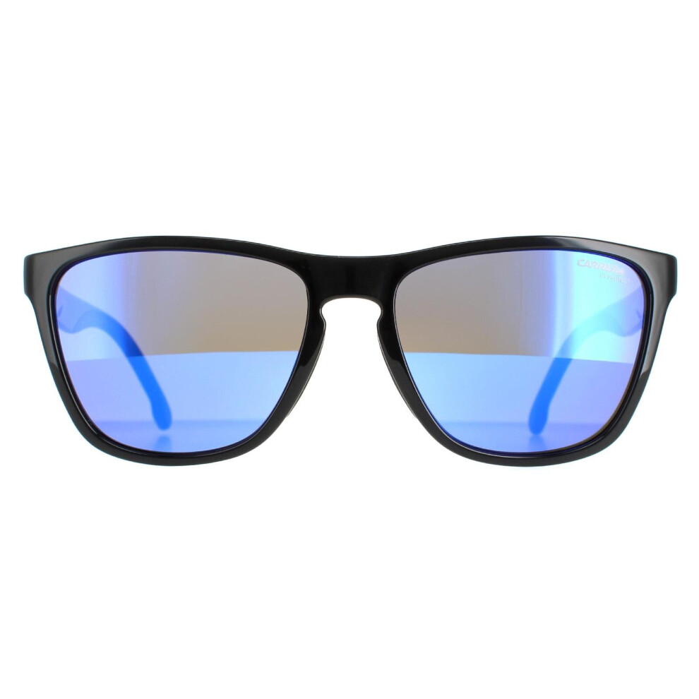 Carrera Sunglasses 8058/S D51 Z0 Black Blue Blue Mirror Blue,Black