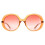 Chloe Chloe Sunglasses CH0007S 001 Transparent Dark Orange Orange Gradient 1